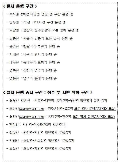 코레일 "호남선·경전선 KTX 포함 모든 열차 <em class='find'온라인카지노 유니벳</em"