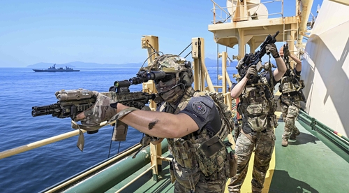 청해부대, 해적대응 합동훈련…"우리 국민 안전하게 항해"