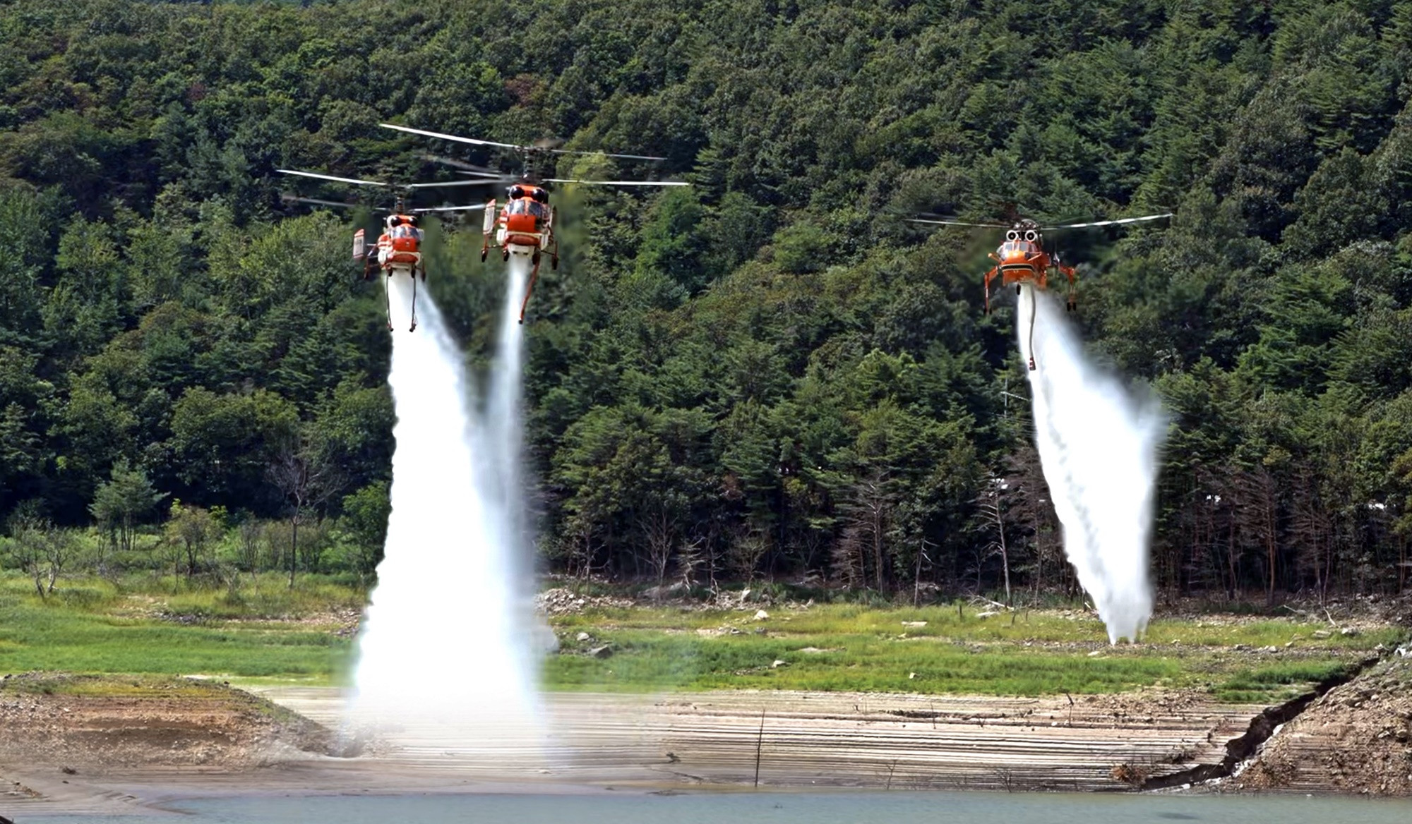 산림청ㆍ국방부, 산불온라인카지노 검증로 강릉에 물 1천660t 공급한다