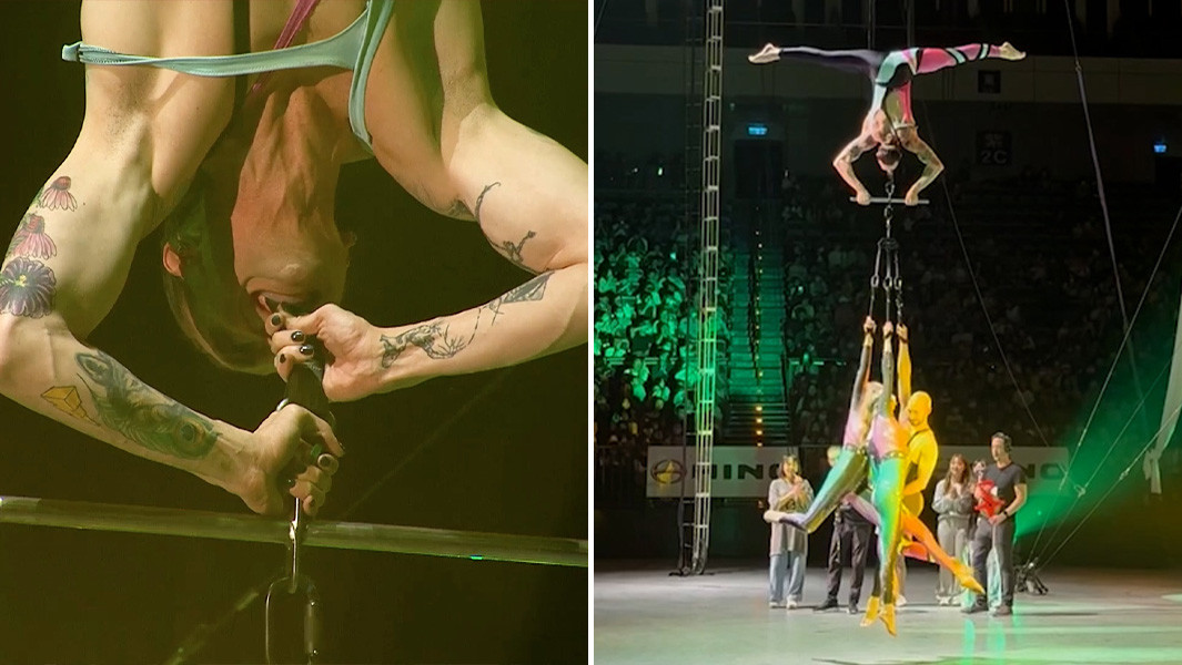 입으로만 사람 3명 '번쩍'…185.8㎏ 들어올려 기네스 신기록