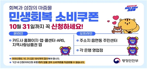 '2차 소비쿠폰' 31일 신청 마감…96.4% 신청·4조4천억 지급