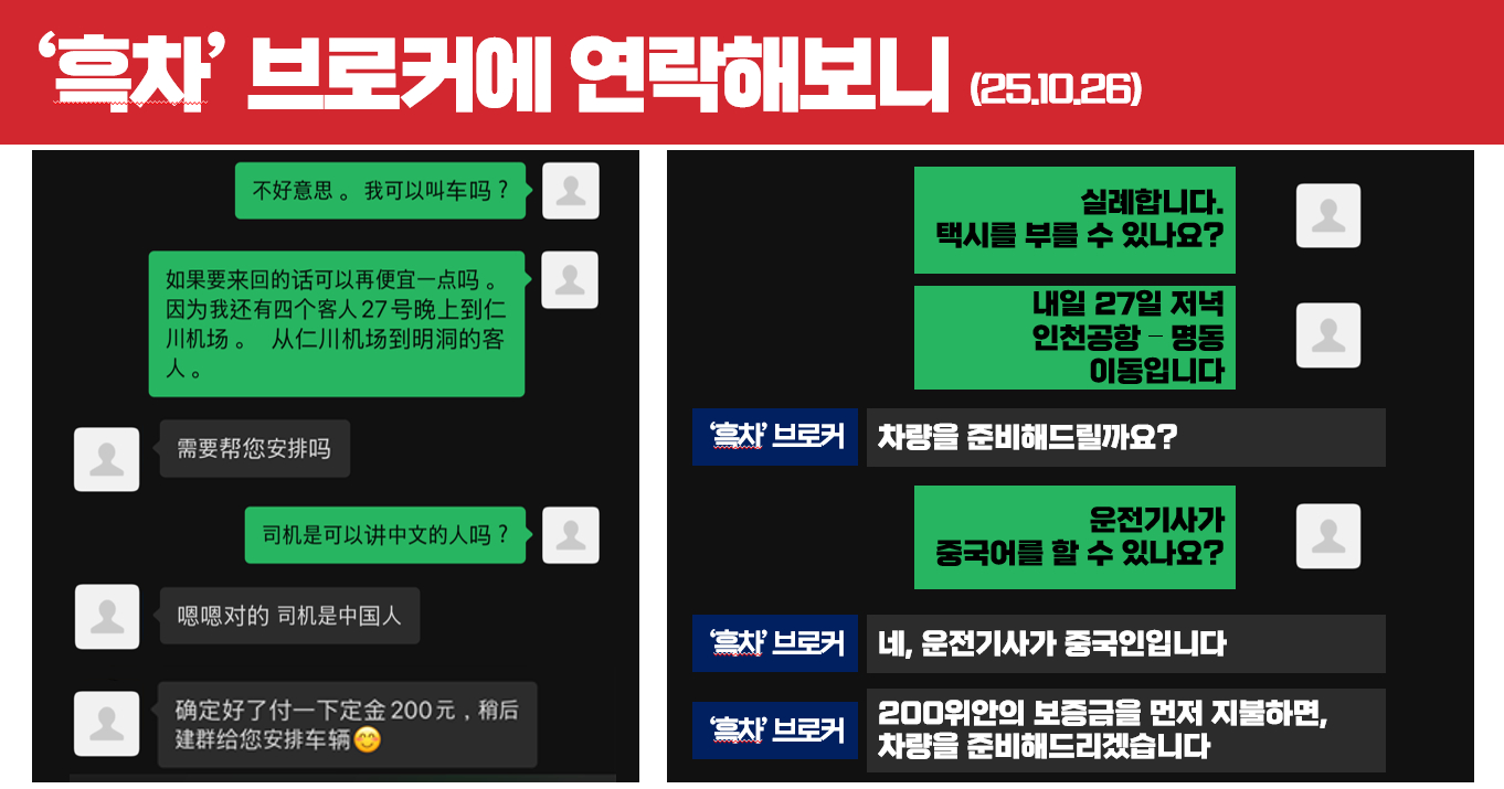 중국 불법 콜 인천카지노 입플까지 진출…"돈만 내면 중국인 기사 대기"