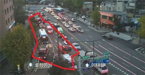 출근길 시내버스서 냉각수 유출로 30대 승객 부상