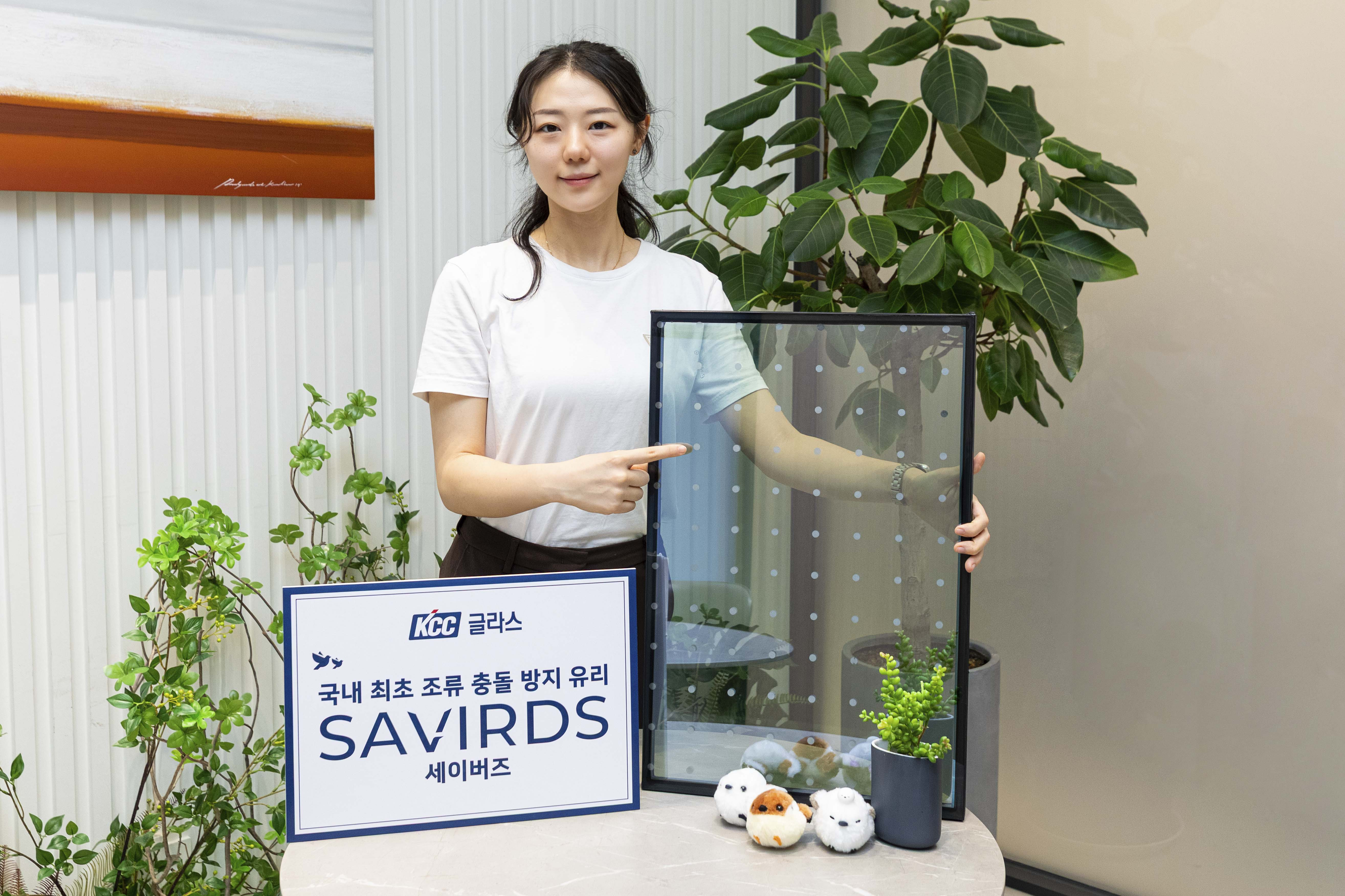 KCC글라스, 국내 최초 조류충돌방지 유리 출시