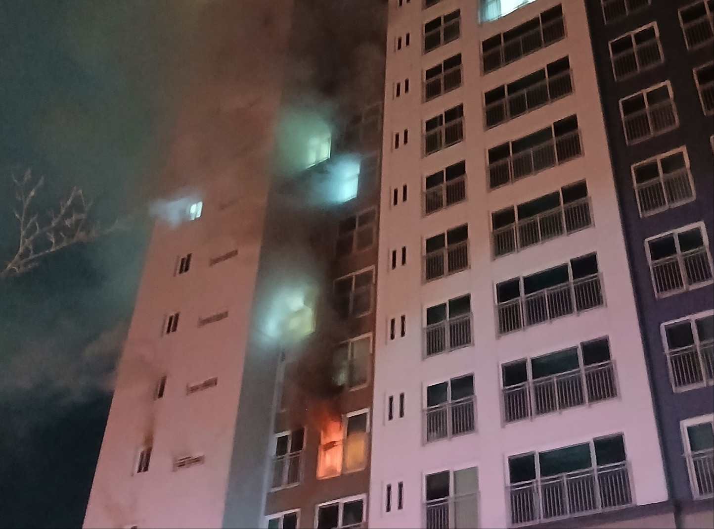 대전 아파트에서 화재…1명 사망·67명 대피