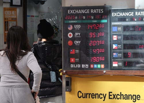 원화, 주요국 통화 중 ‘최약체’…1,450원대 온라인카지노 경찰 벳위즈 고착되나