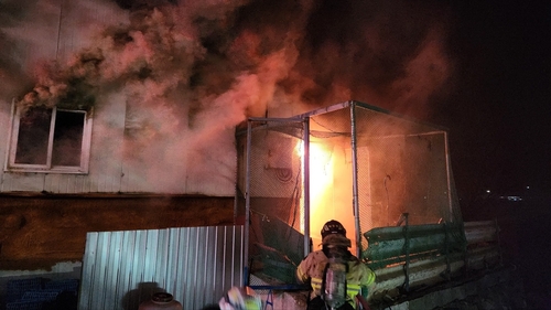 <em class='find'사설 카지노</em 성주 돈사 화재…돼지 300마리 폐사