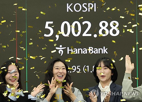 꿈의 '오천피' 시대…외신 "글로벌 AI 붐 수혜"