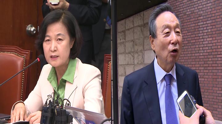 추미애 "DJ뜻이 지분챙기기냐"…권노갑 "뭘 모르는 얘기"