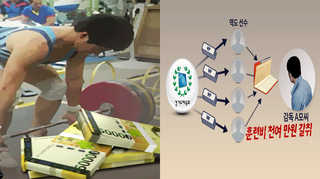 역도 실업팀 감독 선수훈련비 갈취 논란 <경기