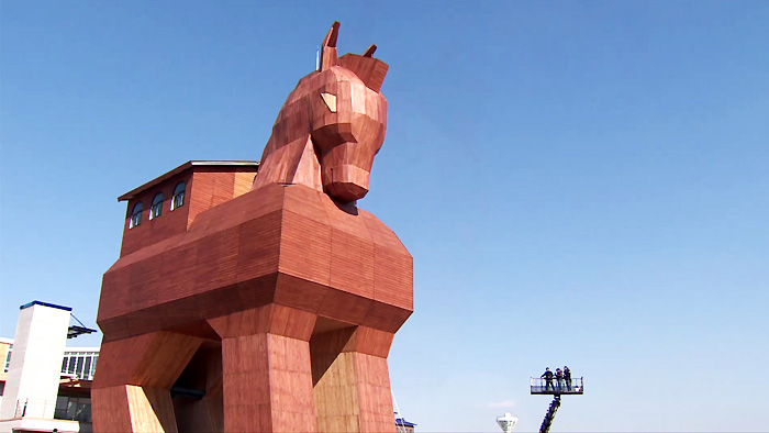 세계 최대 여주 트로이목마…"<em class='find'국산카지노배팅법</em 우수성 알린다"