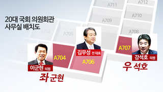 6층은 '친박' 7층은 '비박'…당 내홍 고스란히