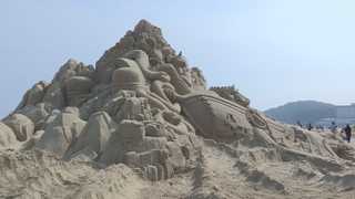 '세계모래조각' 해운대모래축제 160만명 방문