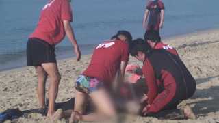 피서의 꽃 해수욕장 "밤엔 위험해요!"