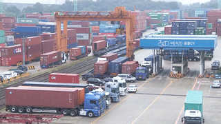 '온라인카지노 아톰카지노파업' 경기 의왕 컨테이너기지 첫날 물류대란은 없어