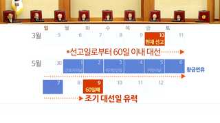 "조기대선 땐 5월 9일 유력"…임시공휴일 전망