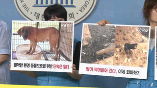 좁은 우리에 악취 진동…"식용개농장 폐쇄해야"