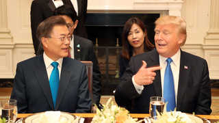 한미정상, 환영만찬…"강력한 힘 바탕 외교 전적 공감"