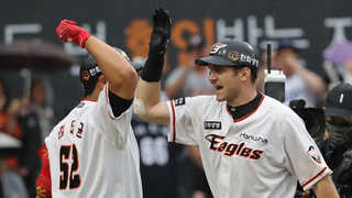 [프로야구] '역전의 독수리'…온라인카지노 라이센스 벳무브, 접전 끝 두산에 끝내기