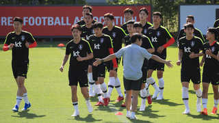 신태용호 비공개 훈련…정보전 시작됐다