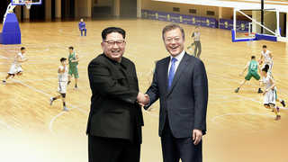 '농구 애호가' 김 위원장 남북통일농구대회 나타날까