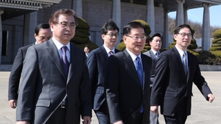 특사단, 김정은 위원장에 친서 전달…만찬 후 귀환