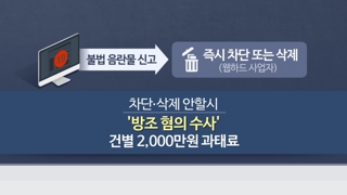 웹하드 음란물 유통, 구속ㆍ징역형 원칙…수익 몰수