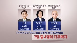 '꼼수 증여' 장관후보 자질 논란…다주택자도 여럿