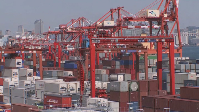 日, 7월 한국수출 6.9%↓…9개월째 감소세