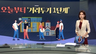 [그래픽뉴스] 오늘부터 '거리두기 1단계'