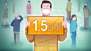 "전국 유행 기로"…수도권 거리두기 1.5단계 격상