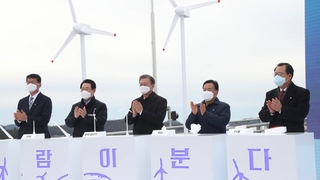 신안 앞바다에 세계최대 풍력단지…文 "신형원전 6기 발전량"