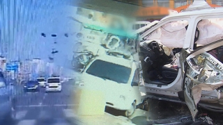 부탄가스 싣고 달리던 SUV '펑'…시민들이 화재 진압