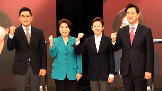 "도망간 장수"·"중도돼야"…국민의힘 경선토론 난타전