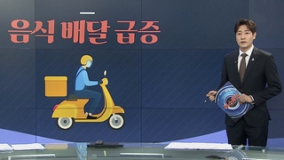 [그래픽뉴스] 음식 배달 급증