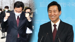 오세훈, 안철수 꺾고 본선행…박영선과 '진검승부'