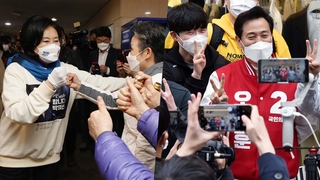 발걸음에 숨은 필승 전략…朴 거점집중·吳 서부공략
