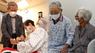 "영감, 보고 싶었어"…백신이 만들어낸 '접촉 면회'