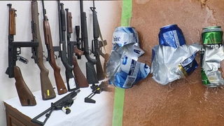 맥주캔 산산조각…장난감 부품으로 밀수입해 총기 제조