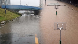 부산 도로 곳곳 통제…밀양 마을입구 잠겨 주민 고립