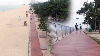 경남 확진 100명 넘어…경포해수욕장엔 방역 울타리