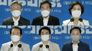 '盧탄핵' 소환된 민주당 경선…물고 물리는 난타전