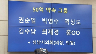 '대장동 50억 클럽' 명단 공개…與 "대장동 국민의힘 5적"
