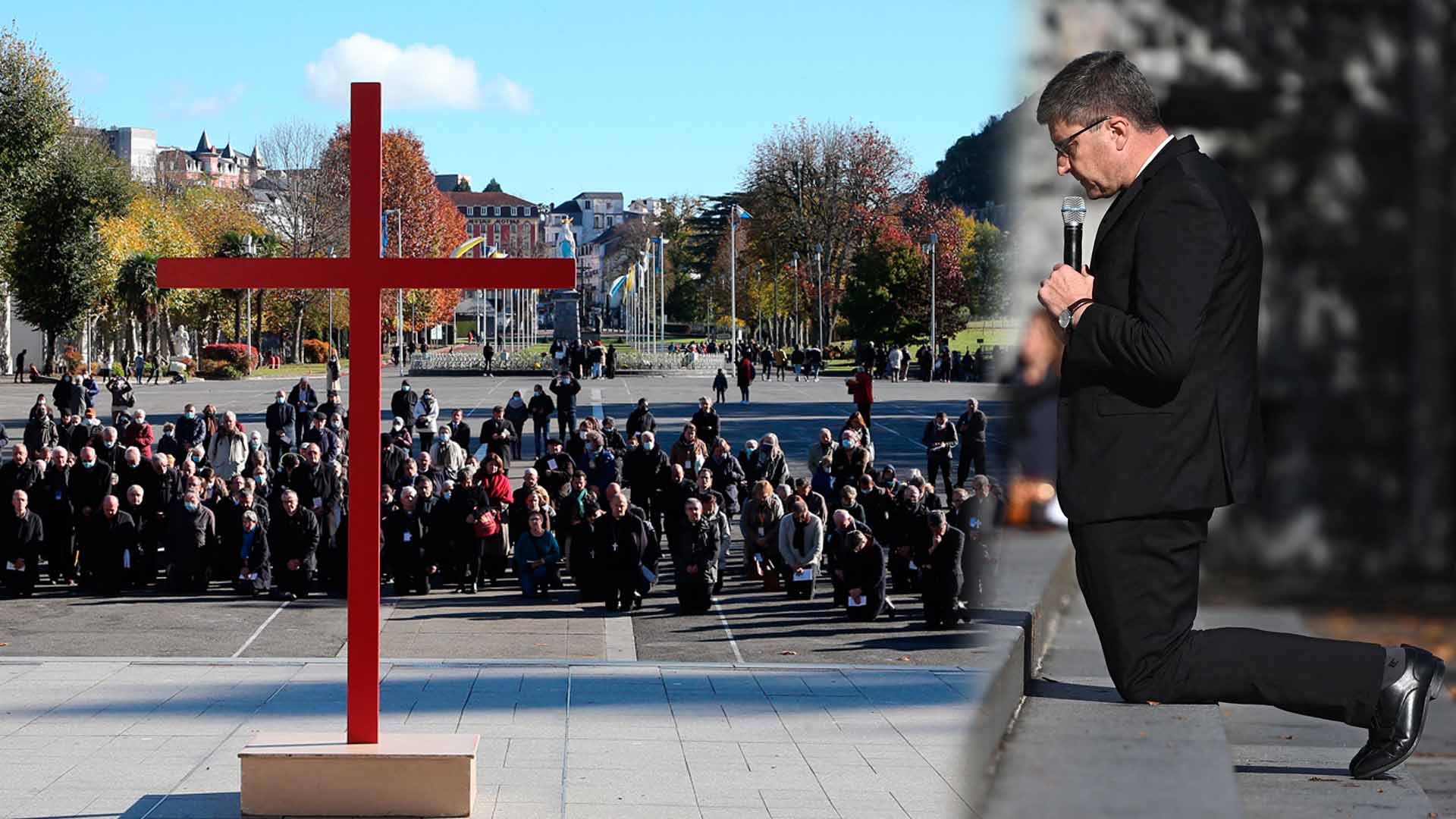 무릎 꿇은 프랑스 주교들…미성년자 성학대 참회