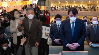 이재명, 충청 순회 마무리…윤석열, 예배 참석
