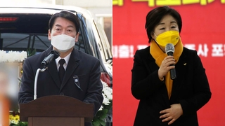 안, 사퇴설 일축 "굳건히 가겠다"…심상정, 노동계 공략