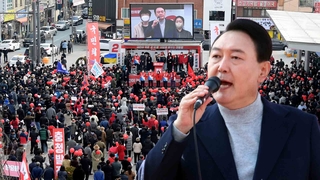 '마라톤 유세' 나선 윤…"李, 이름 빼고 다 거짓말"