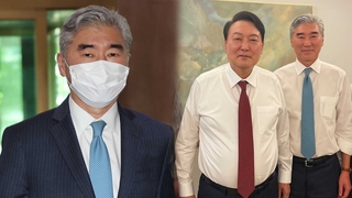 성 김 "새 정부에 높은 기대"…윤 당선인과도 만찬