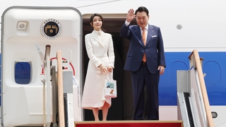 나토 참석차 리투아니아로 출국…한일 정상 오염수 논의 주목