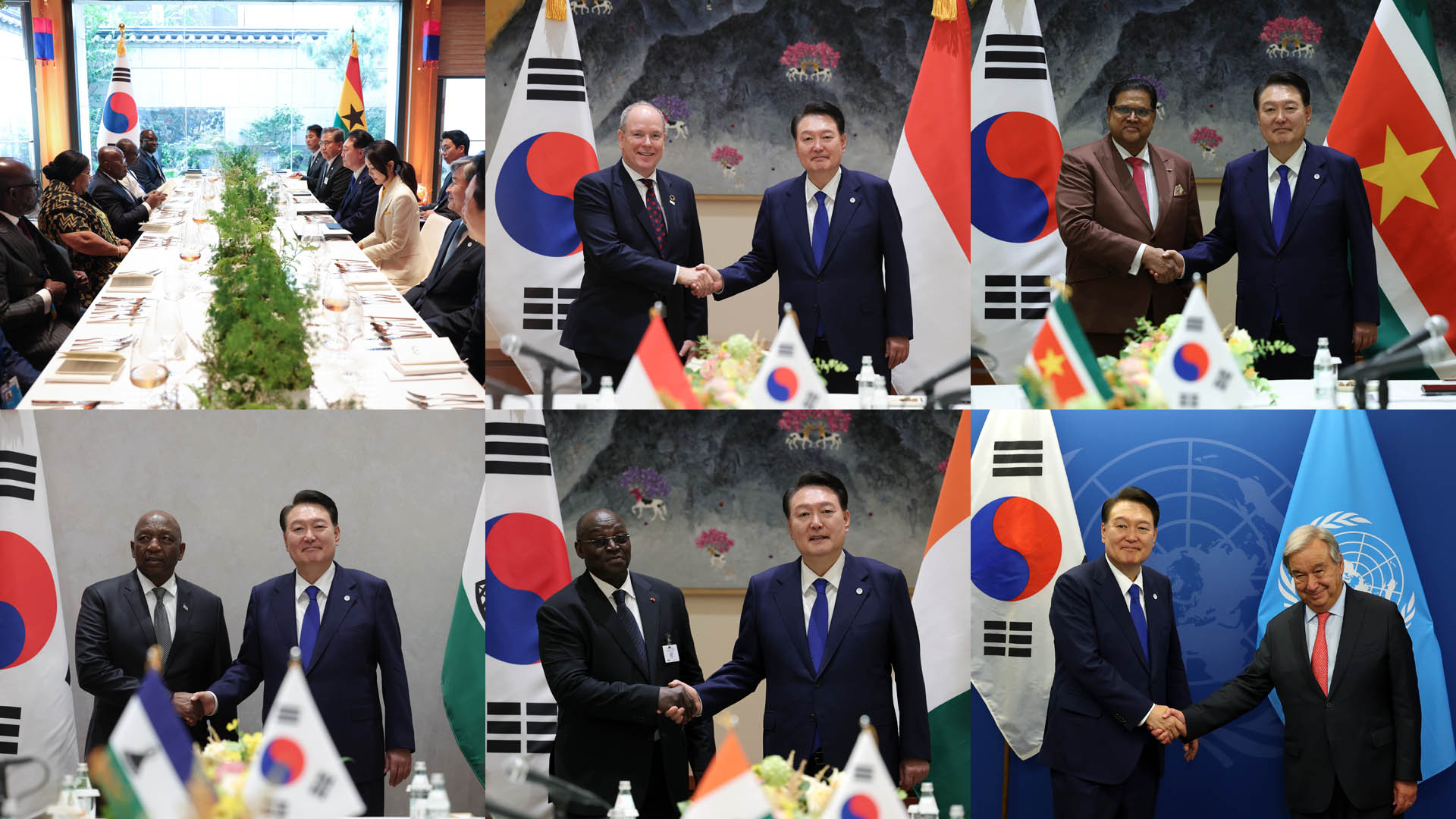 윤대통령, 유엔 사무총장 면담…릴레이 회담 강행군